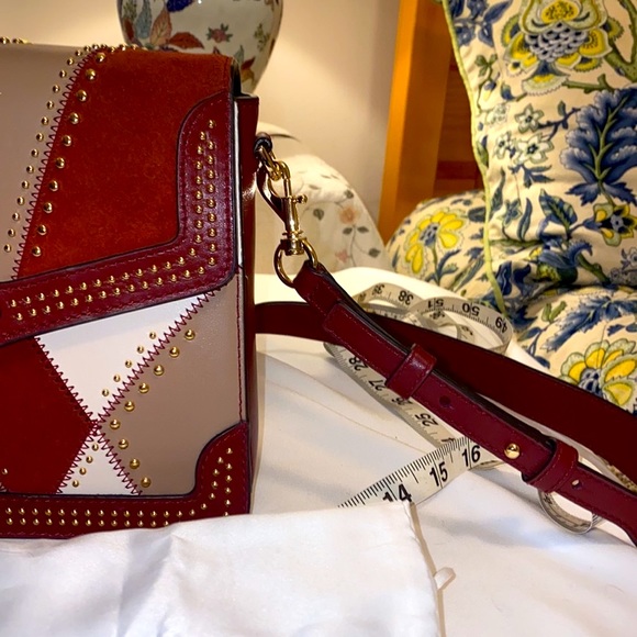 Michael Kors Bag Shoulder Crossbody Cognac Brown Leather & Suede - Picture 14 of 16